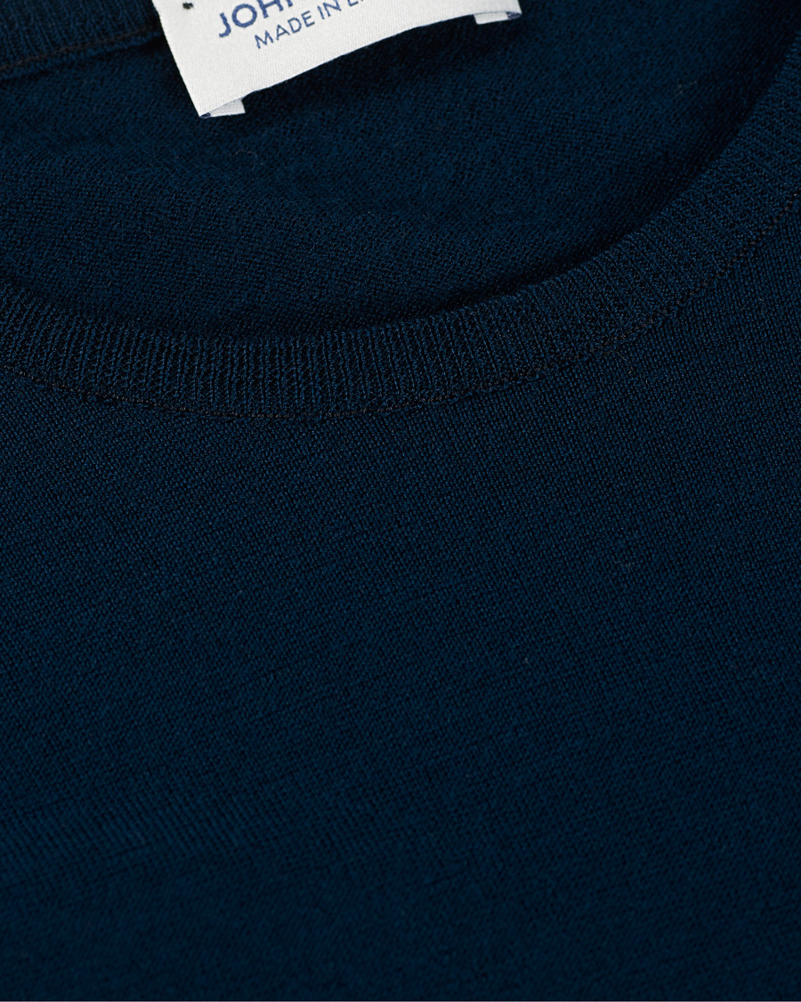 Herre | Trøjer | John Smedley | Lundy Extra Fine Merino Crew Neck Orion Green