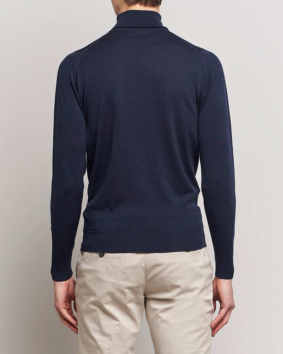 Herre | Trøjer | John Smedley | Cherwell Extra Fine Merino Rollneck Midnight