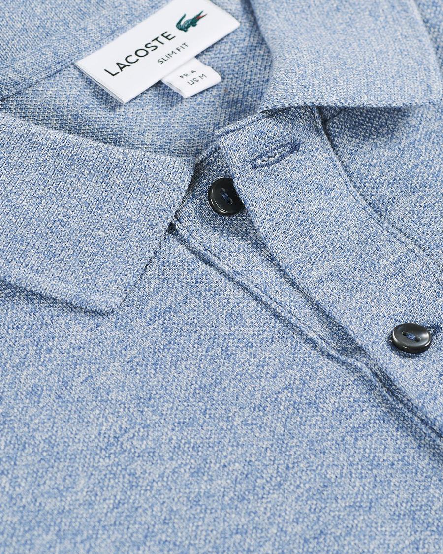 Herre | Polotrøjer | Lacoste | Slim Fit Polo Piké Light Indigo Blue