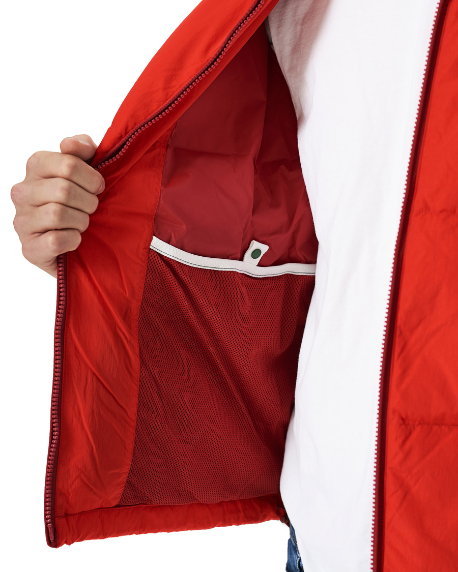 Herre | Jakker | Lacoste | Down Hooded Jacket Red