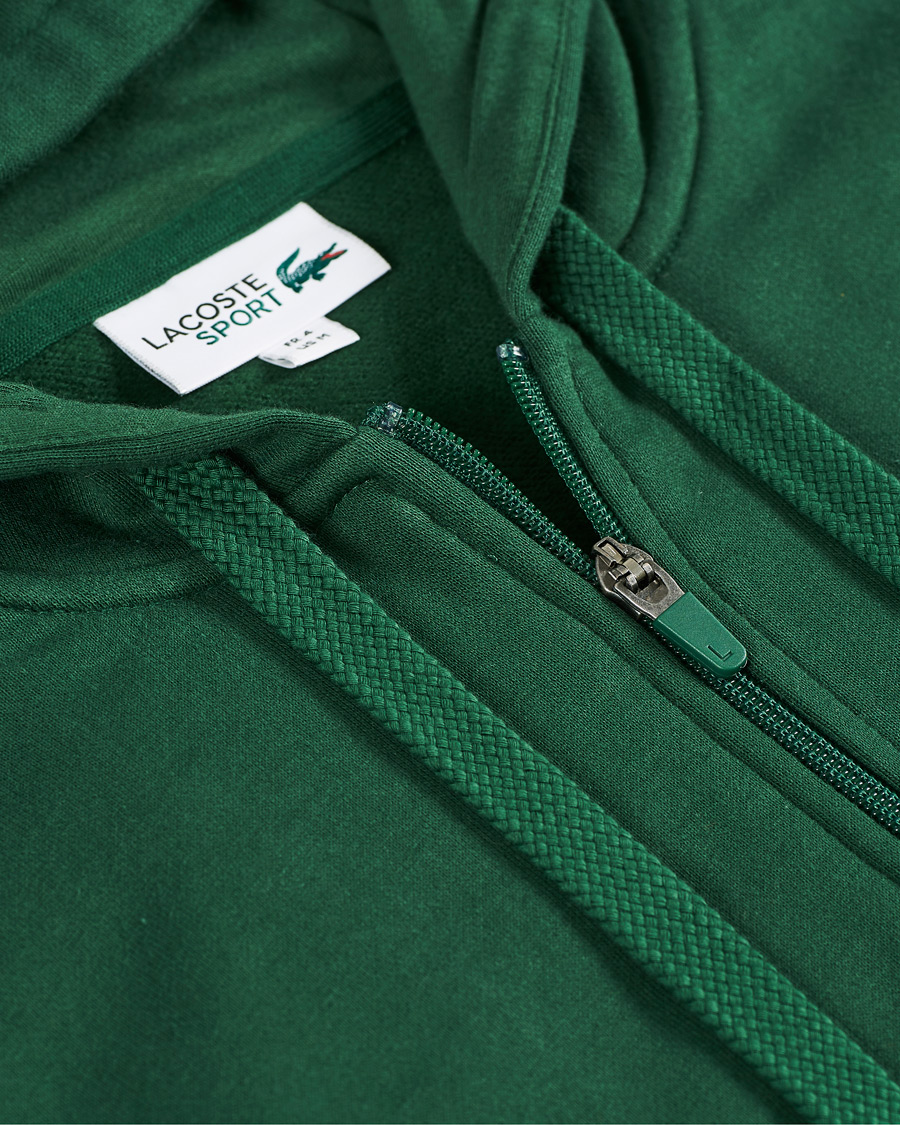 Herre | Trøjer | Lacoste | Full Zip Hood Vert Green
