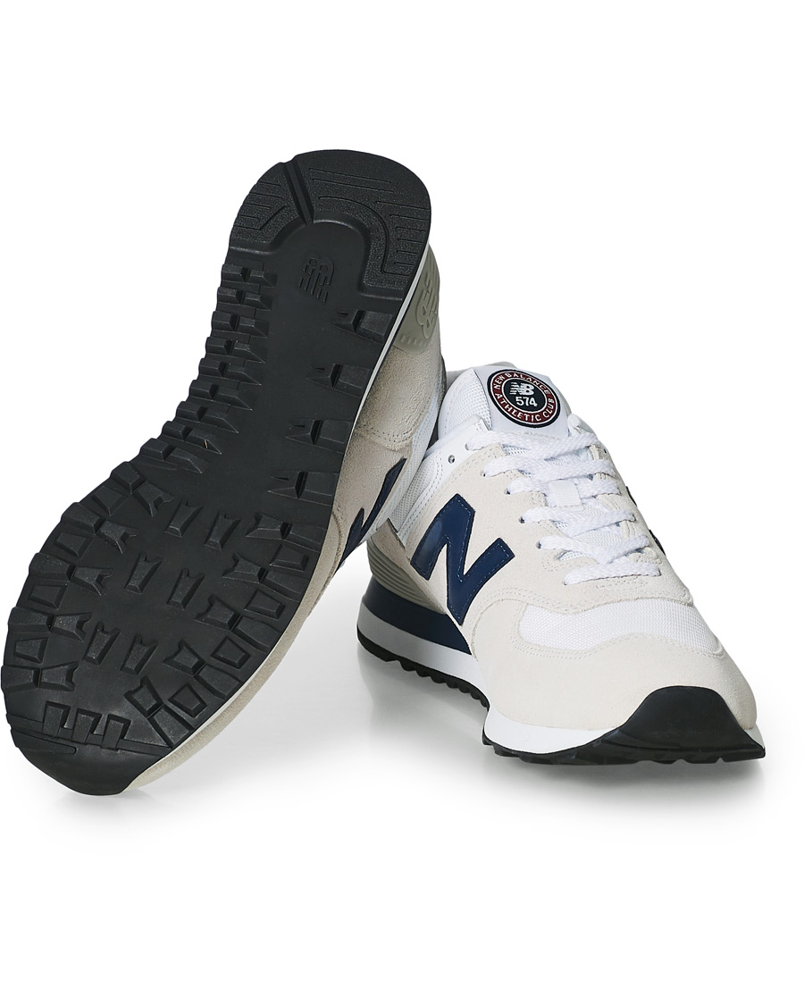 Herre | New Balance 574 Sneaker White/Navy | New Balance | 574 Sneaker White/Navy