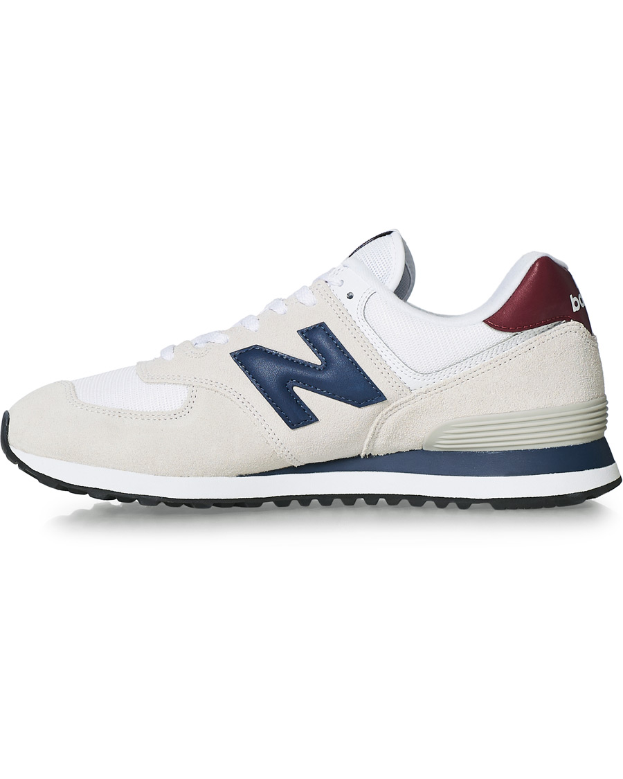 Herre | New Balance 574 Sneaker White/Navy | New Balance | 574 Sneaker White/Navy