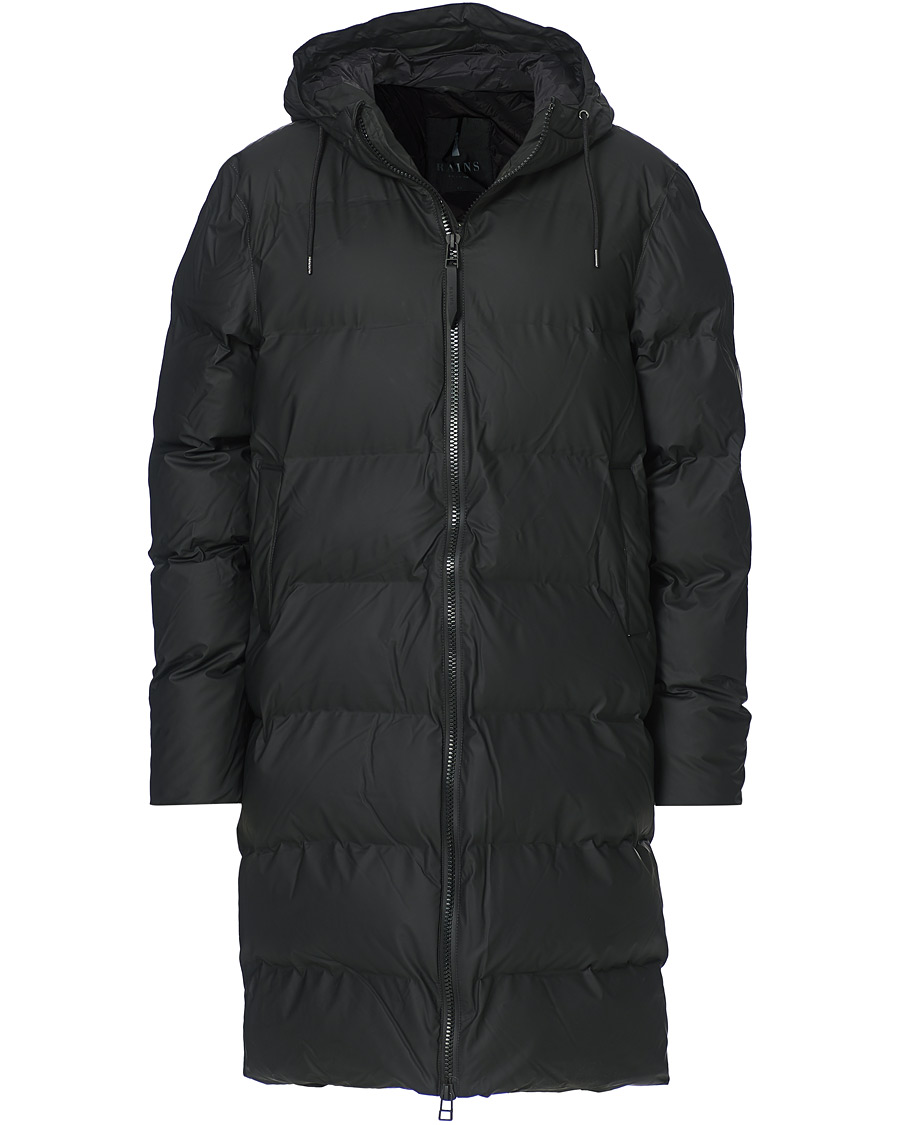 Herre | Dunjakker | RAINS | Waterproof Long Puffer Jacket Black