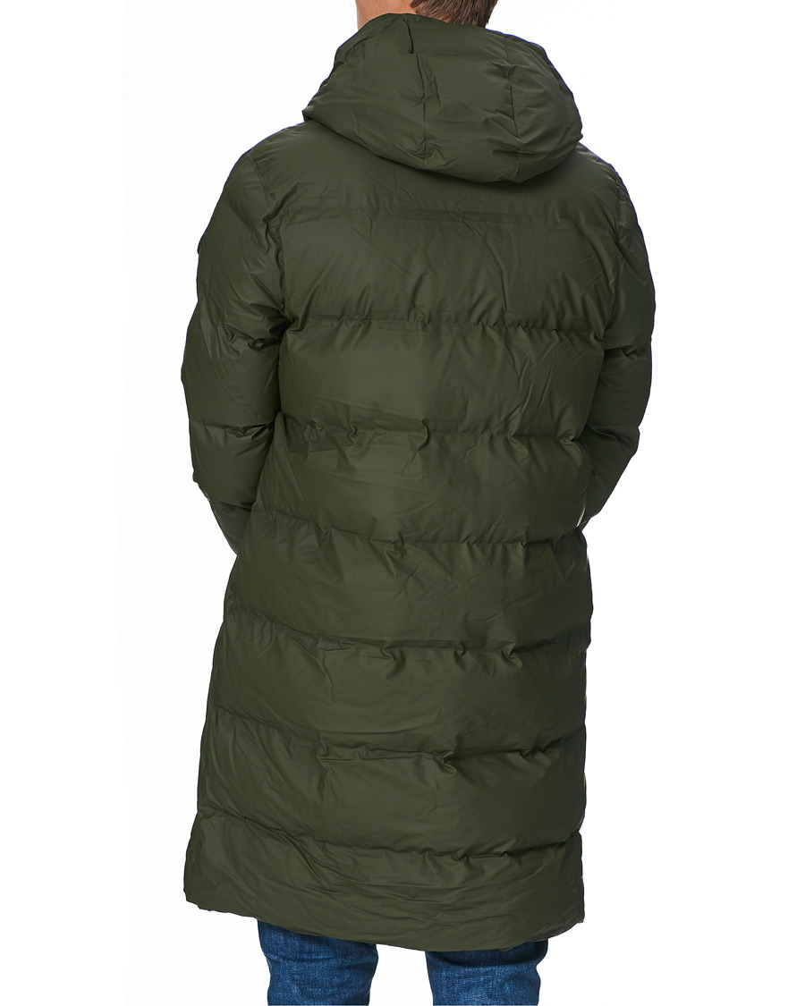 Herre | Jakker | RAINS | Waterproof Long Puffer Jacket Green