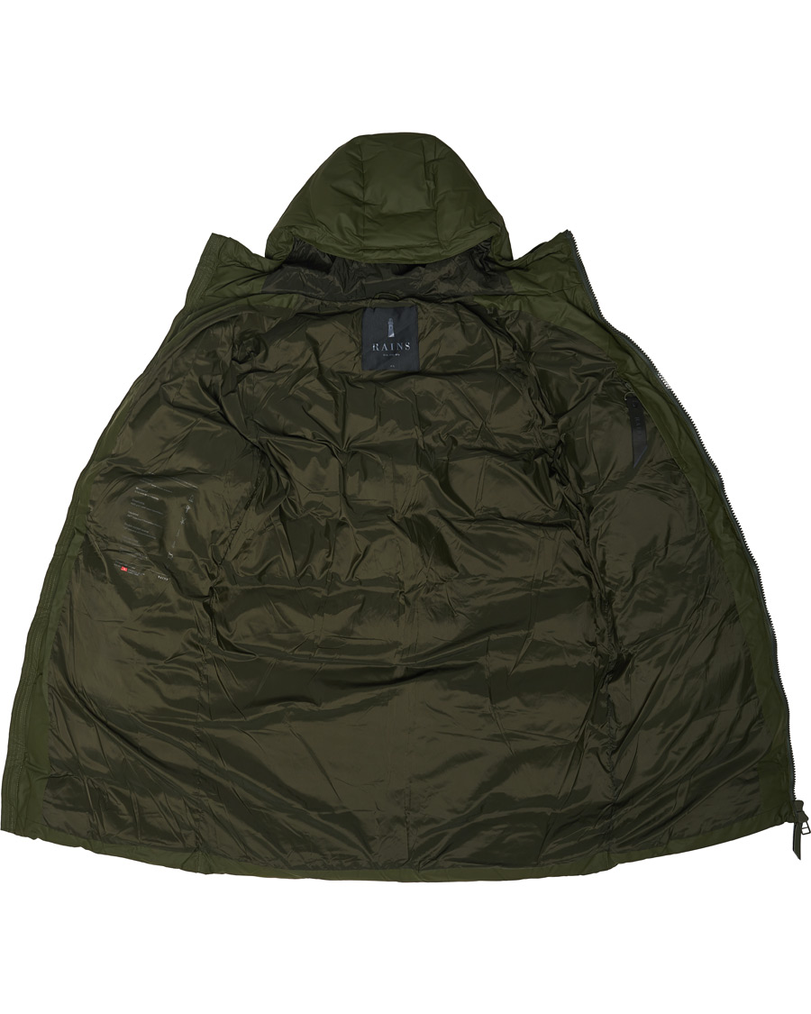 Herre | Jakker | RAINS | Waterproof Long Puffer Jacket Green