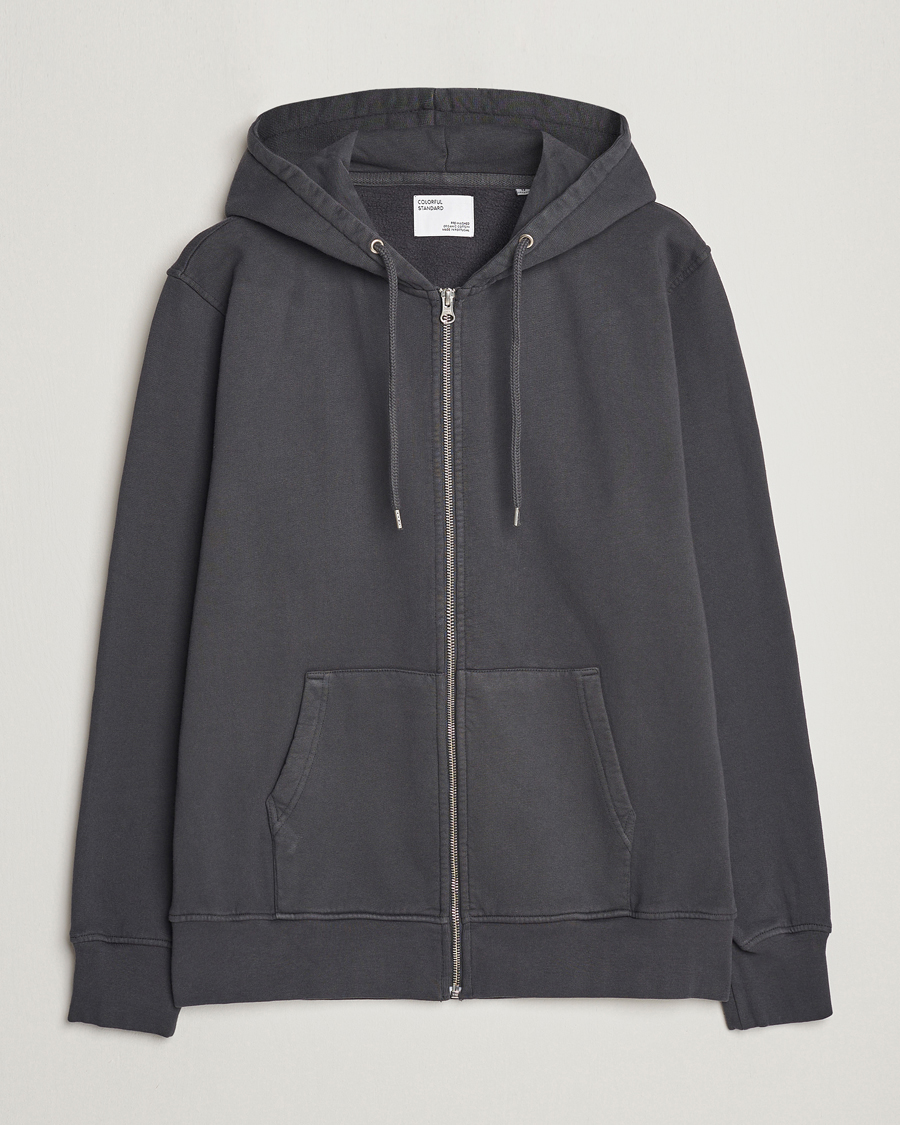 Herre | Gaver til særlige lejligheder | Colorful Standard | Classic Organic Full Zip Hood Lava Grey