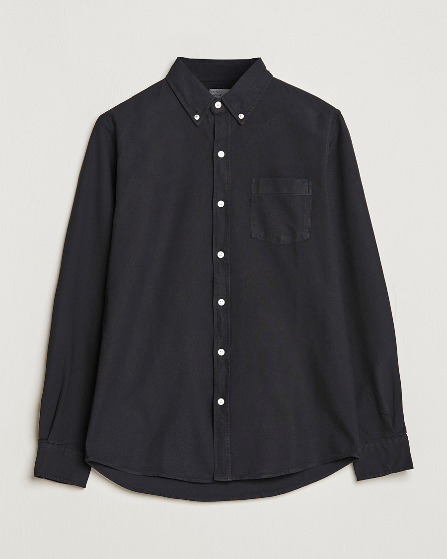 Herre | Gaver til særlige lejligheder | Colorful Standard | Classic Organic Oxford Button Down Shirt Deep Black