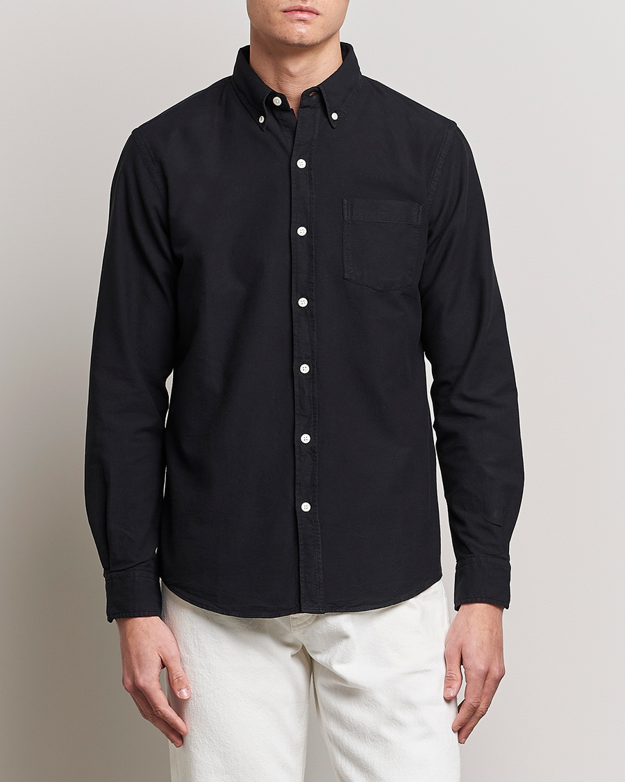 Herr |  | Colorful Standard | Classic Organic Oxford Button Down Shirt Deep Black