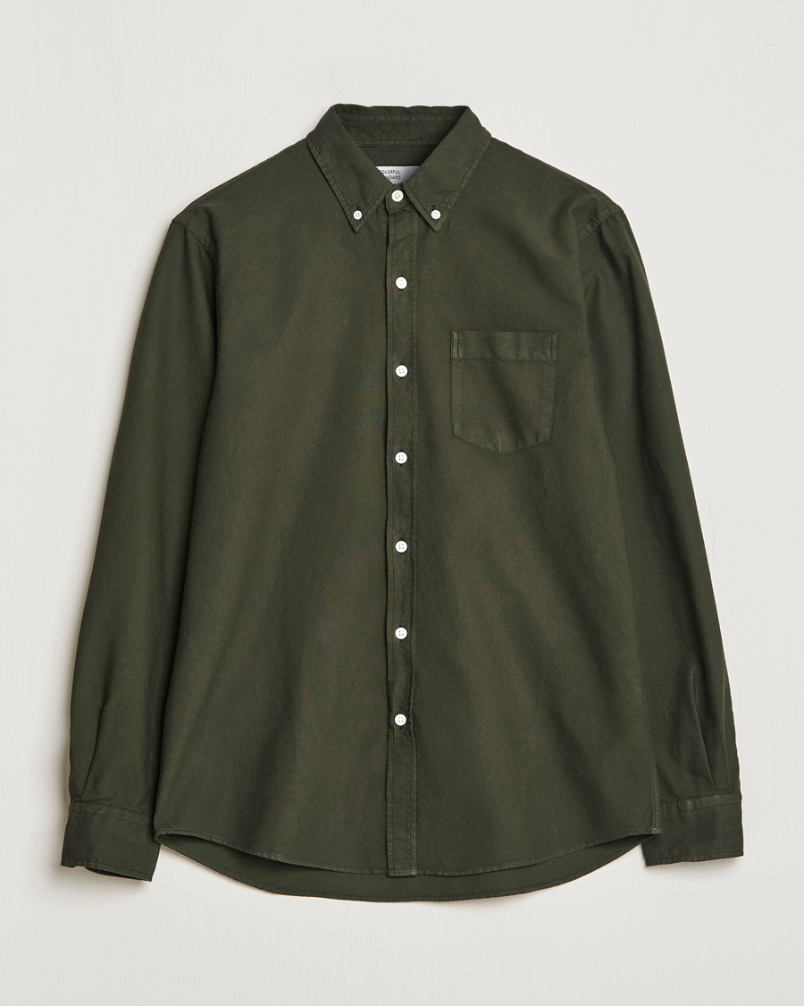 Herre | Colorful Standard | Colorful Standard | Classic Organic Oxford Button Down Shirt Hunter Green