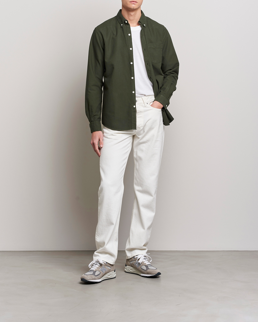 Herre | Oxfordskjorter | Colorful Standard | Classic Organic Oxford Button Down Shirt Hunter Green