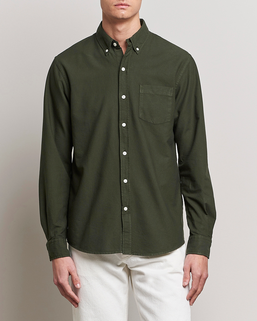 Herre | Basics | Colorful Standard | Classic Organic Oxford Button Down Shirt Hunter Green