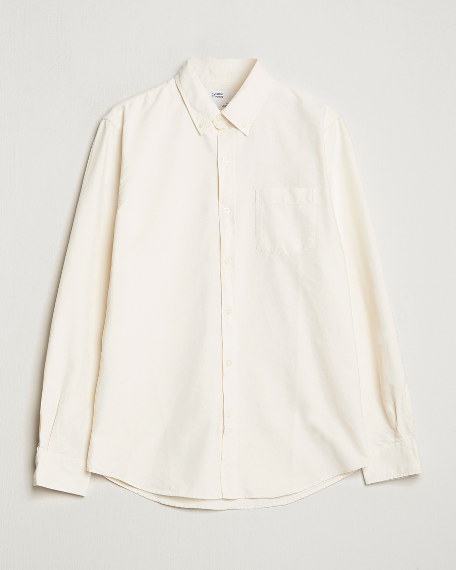 Herre | Colorful Standard | Colorful Standard | Classic Organic Oxford Button Down Shirt Ivory White