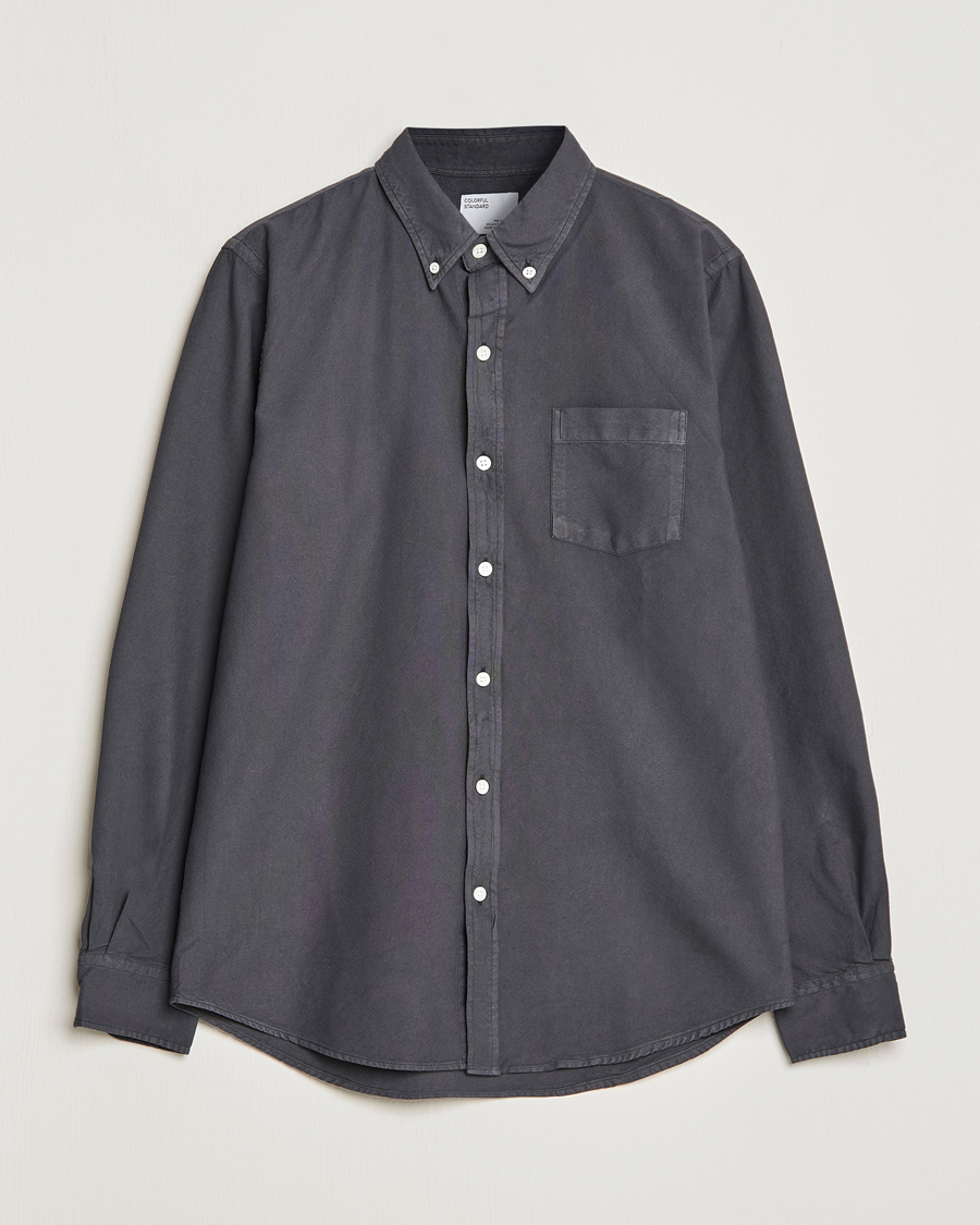 Herr |  | Colorful Standard | Classic Organic Oxford Button Down Shirt Lava Grey