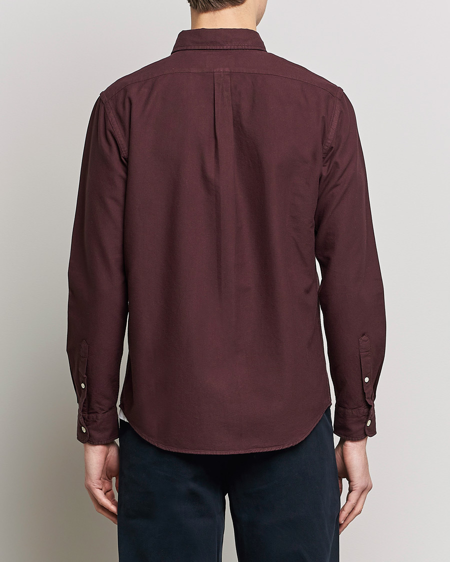 Herre | Skjorter | Colorful Standard | Classic Organic Oxford Button Down Shirt Oxblood Red