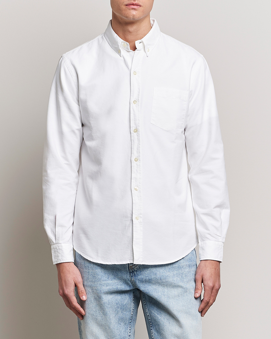 Herre | For et mere bæredygtigt valg | Colorful Standard | Classic Organic Oxford Button Down Shirt White