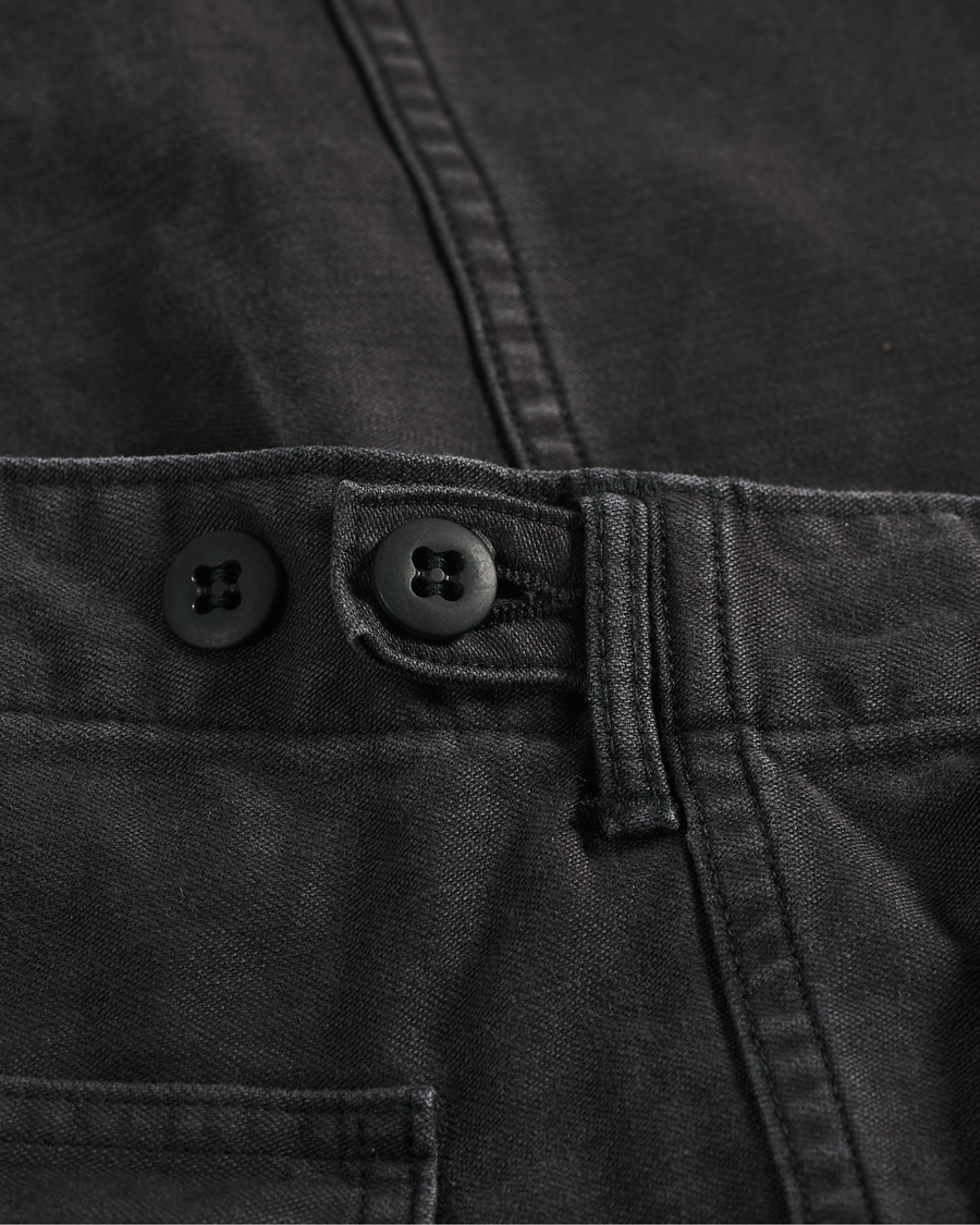 Herre | Bukser | orSlow | Slim Fit Original Sateen Fatigue Pants Black