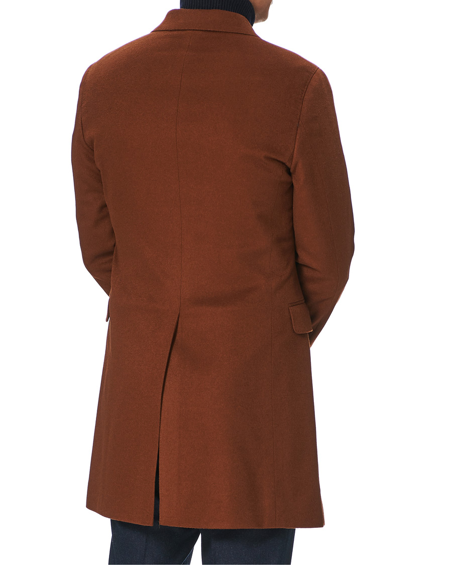 Herre | Jakker | Oscar Jacobson | Sebastian Double Breasted Cashmere Coat Camel