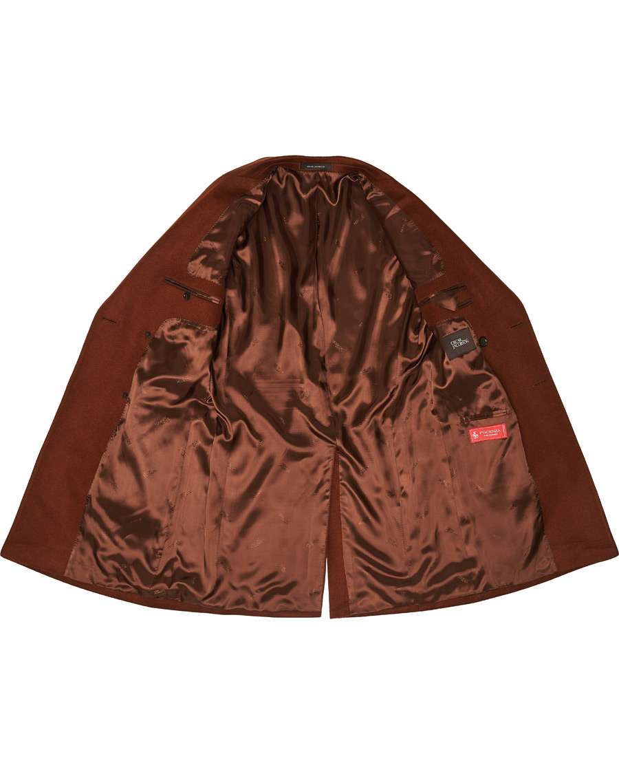 Herre | Jakker | Oscar Jacobson | Sebastian Double Breasted Cashmere Coat Camel