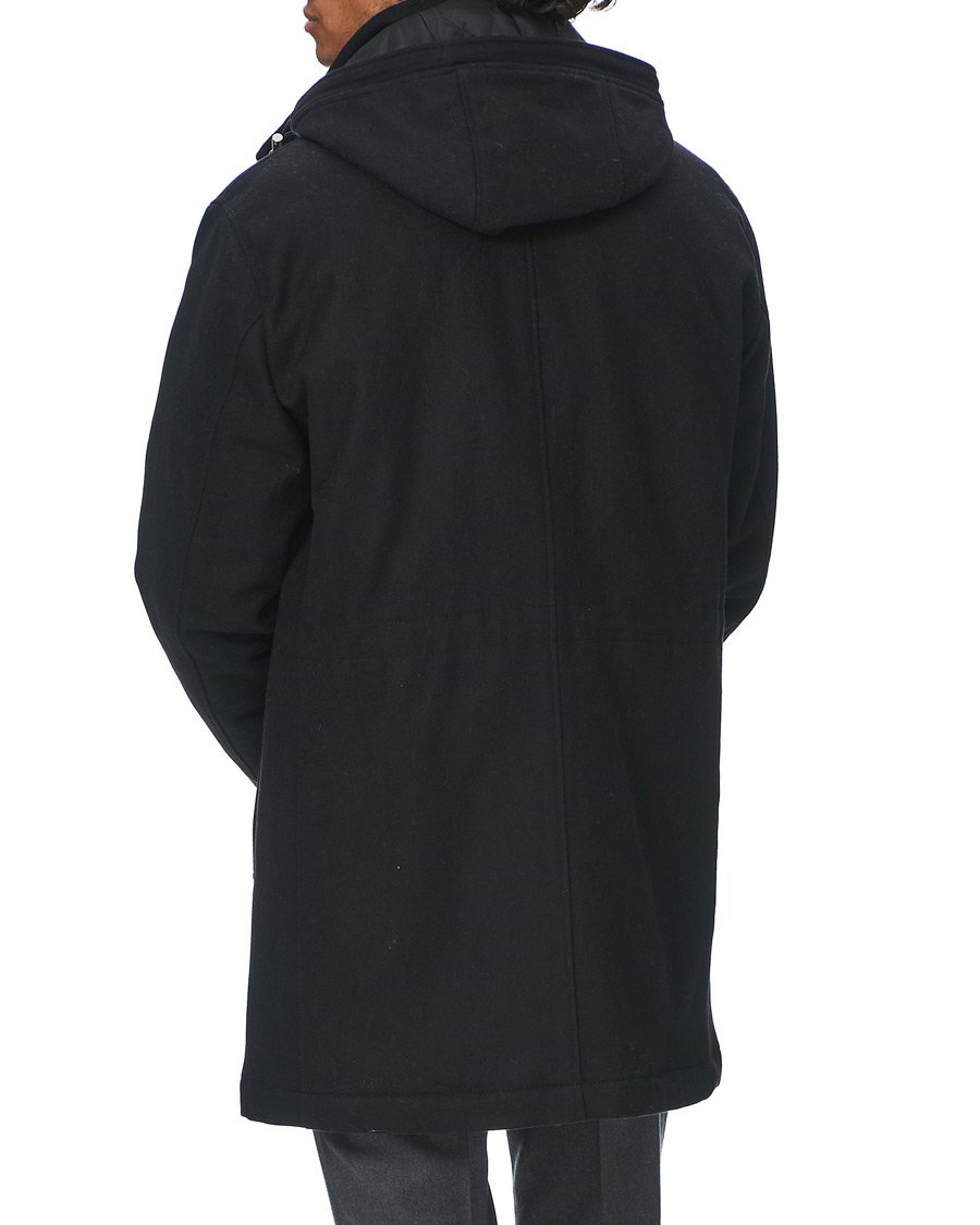 Herre | Jakker | Oscar Jacobson | Dammond Padded Wool Parka Black