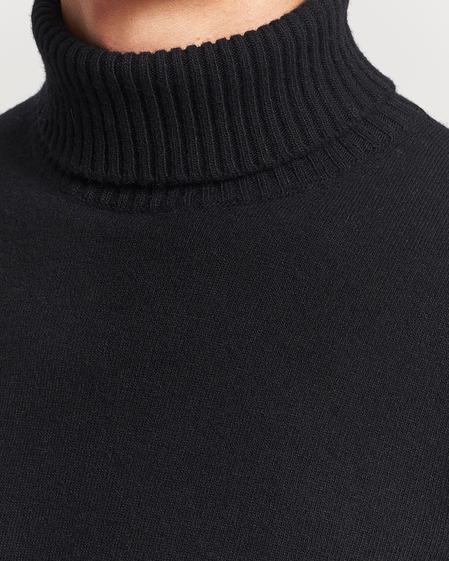 Herre | Trøjer | Oscar Jacobson | Salim Wool/Cashmere Rollneck Black