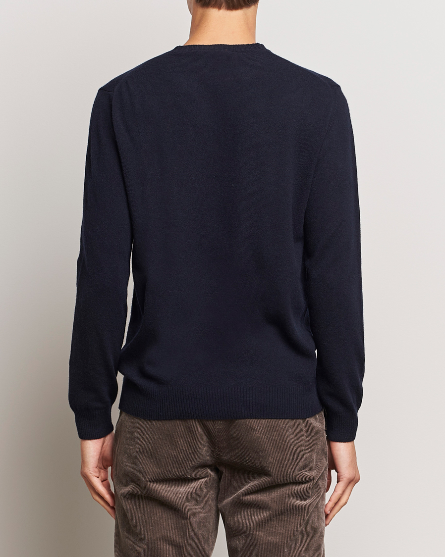 Herre | Trøjer | Oscar Jacobson | Valter Wool/Cashmere Round Neck Navy