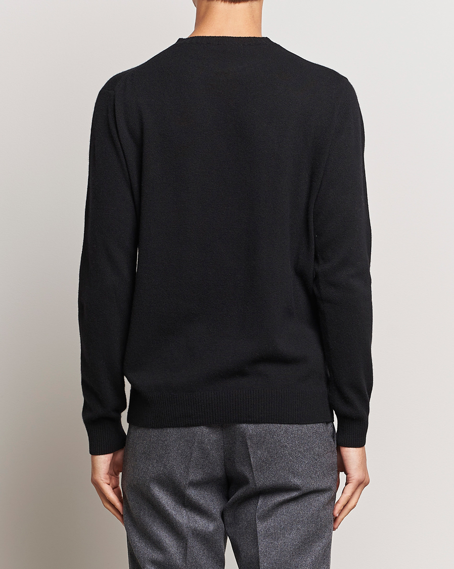 Herre | Trøjer | Oscar Jacobson | Valter Wool/Cashmere Round Neck Black