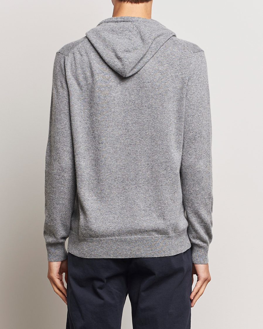 Herre | Trøjer | Oscar Jacobson | Pascal Wool/Cashmere Hoodie Light Grey