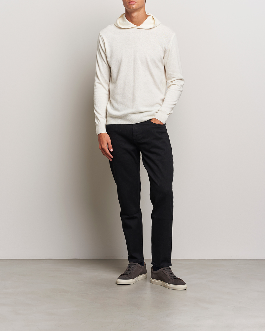 Herre | Trøjer | Oscar Jacobson | Pascal Wool/Cashmere Hoodie Creme