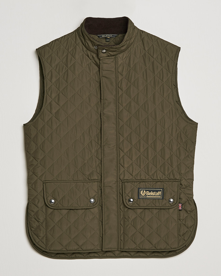 Herre |  | Belstaff | Waistcoat Quilted Faded Olive