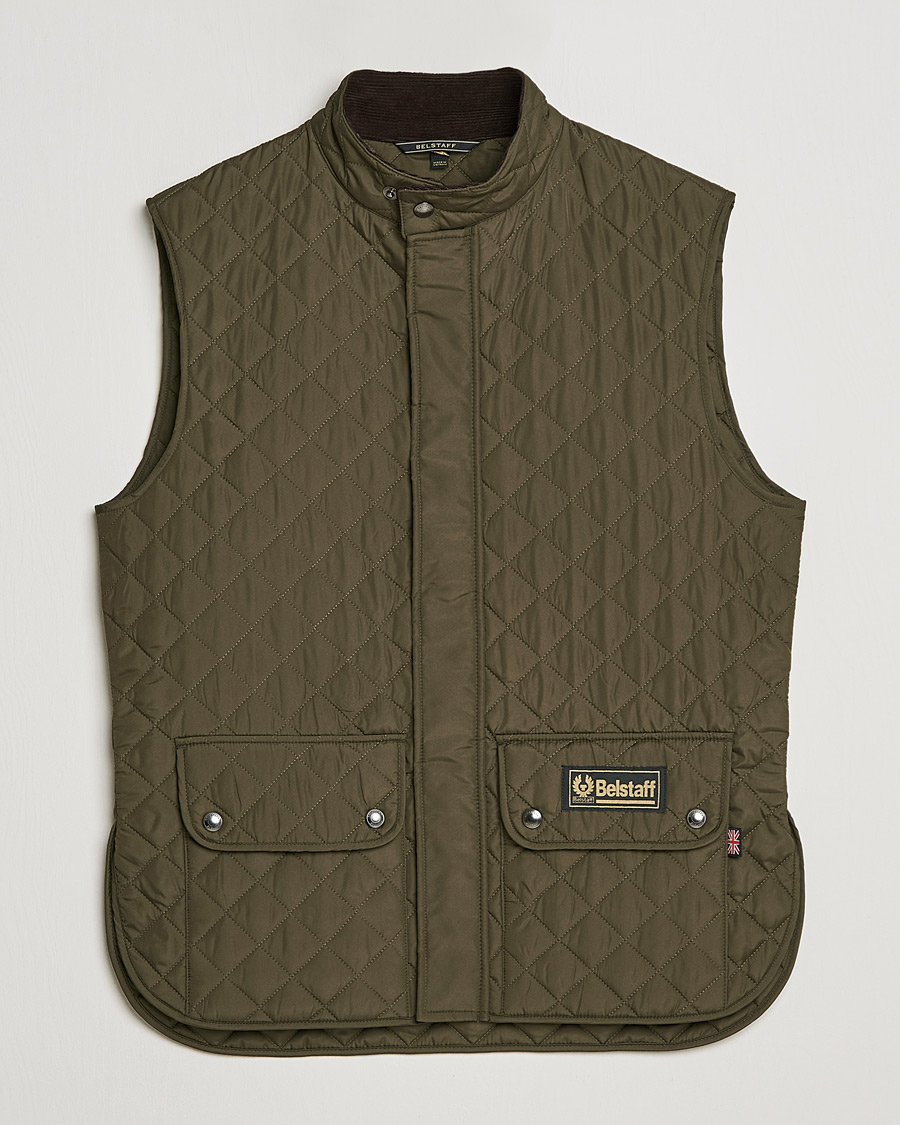 Herre | Veste | Belstaff | Waistcoat Quilted Faded Olive