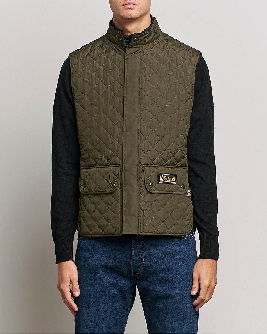 Herre |  | Belstaff | Waistcoat Quilted Faded Olive