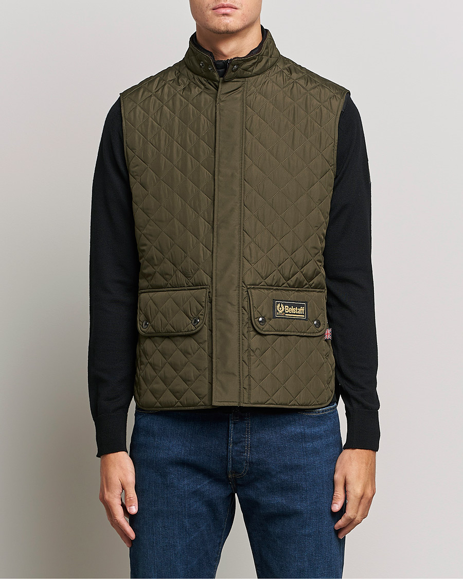 Herre | Efterårsjakker | Belstaff | Waistcoat Quilted Faded Olive