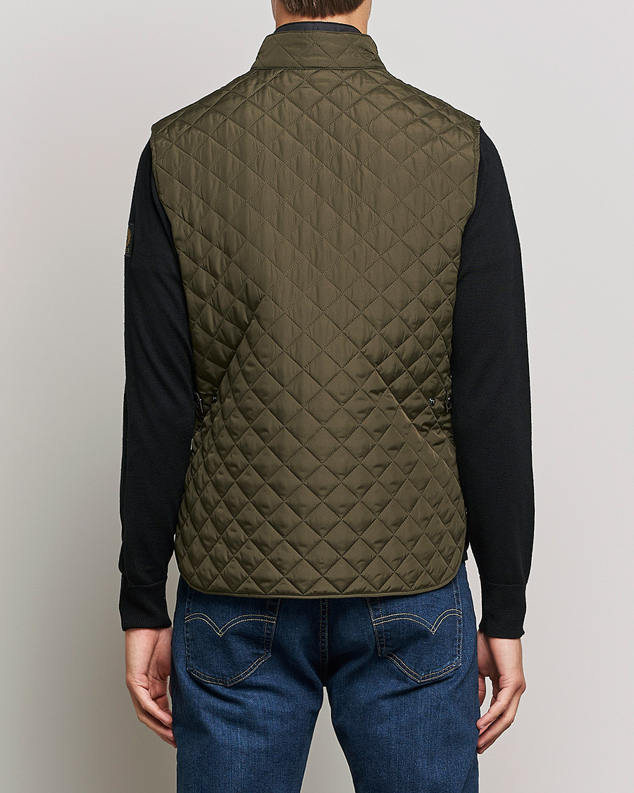 Herre | Veste | Belstaff | Waistcoat Quilted Faded Olive