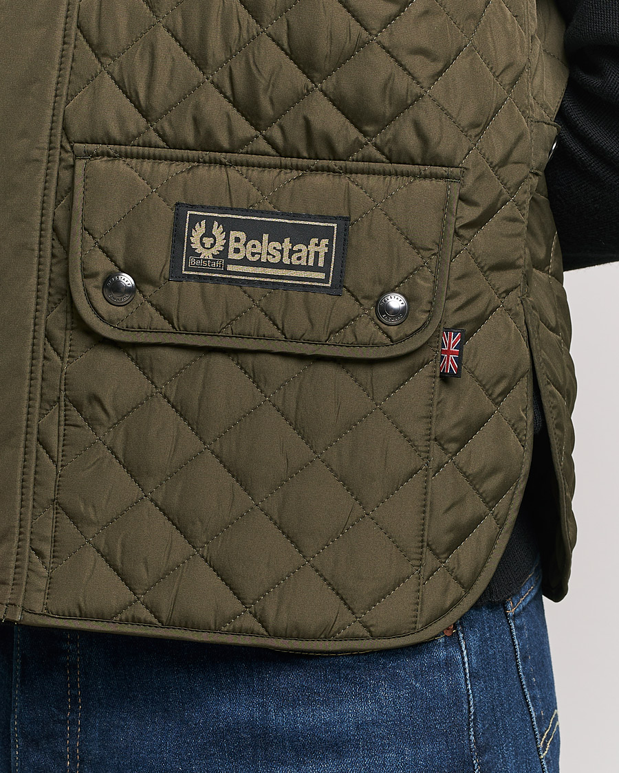 Herre | Veste | Belstaff | Waistcoat Quilted Faded Olive