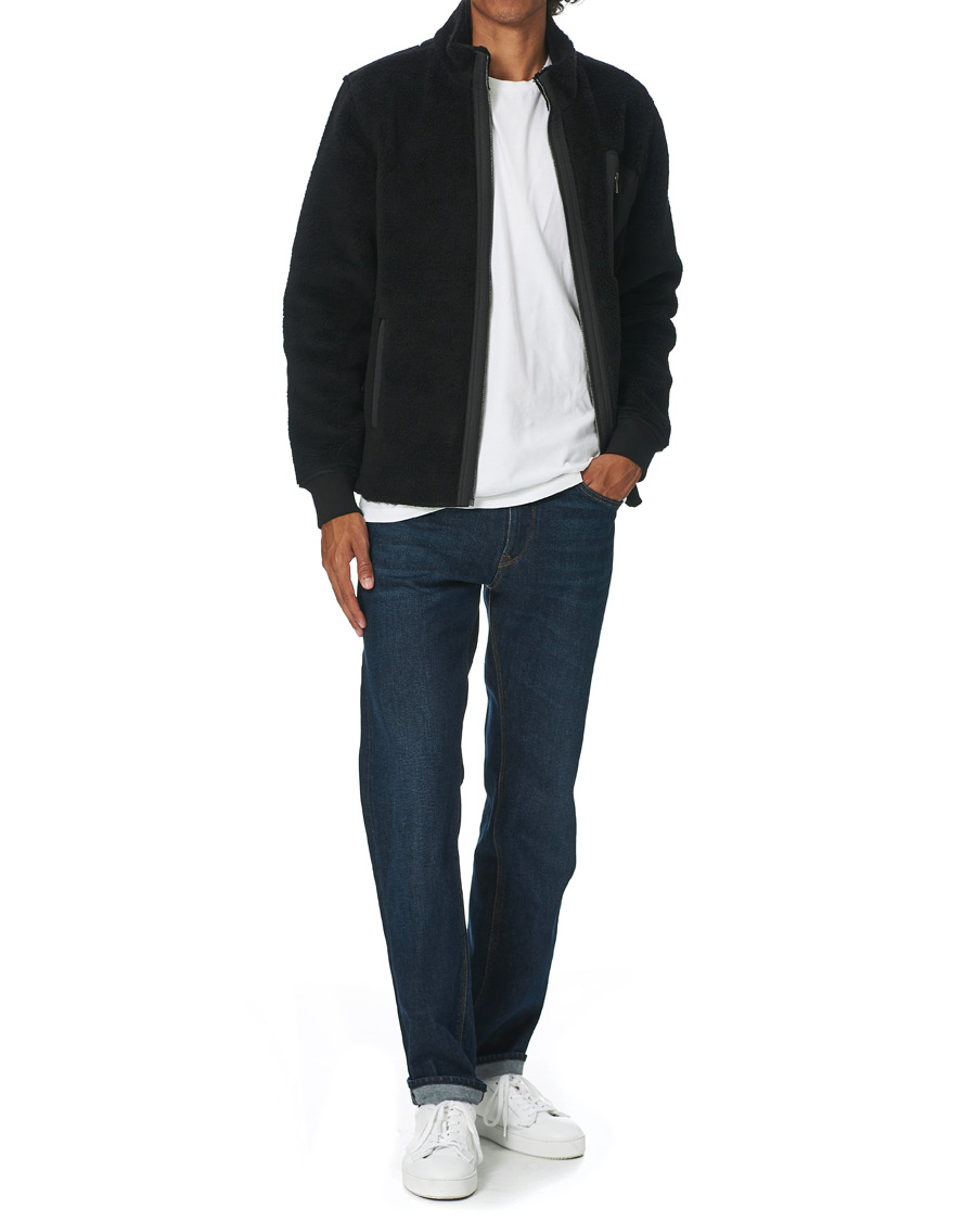 Herre | Trøjer | Belstaff | Herne Full Zip Pile Fleece Black
