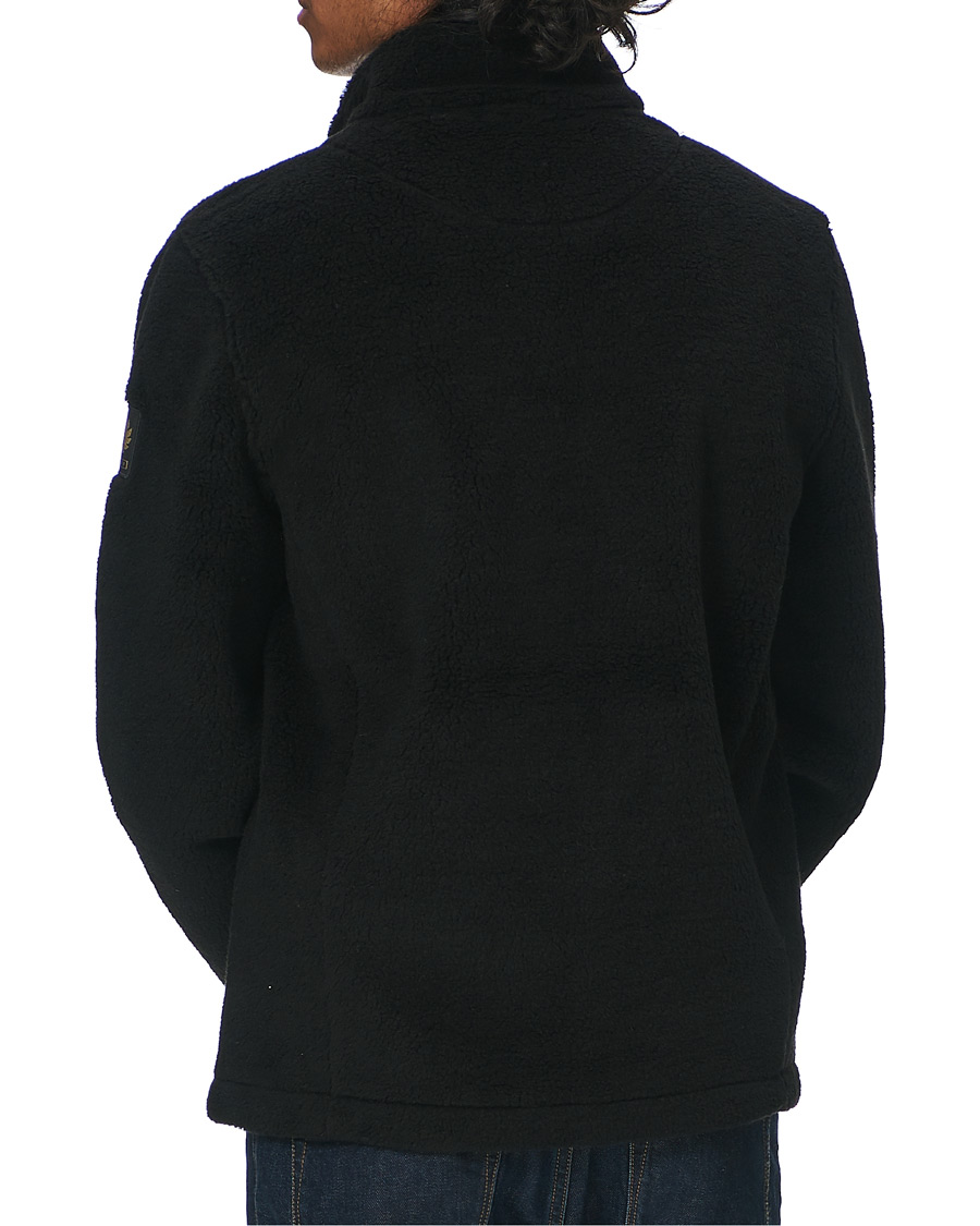Herre | Trøjer | Belstaff | Herne Full Zip Pile Fleece Black
