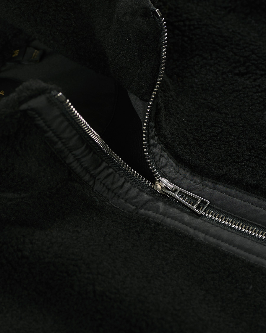 Herre | Trøjer | Belstaff | Herne Full Zip Pile Fleece Black