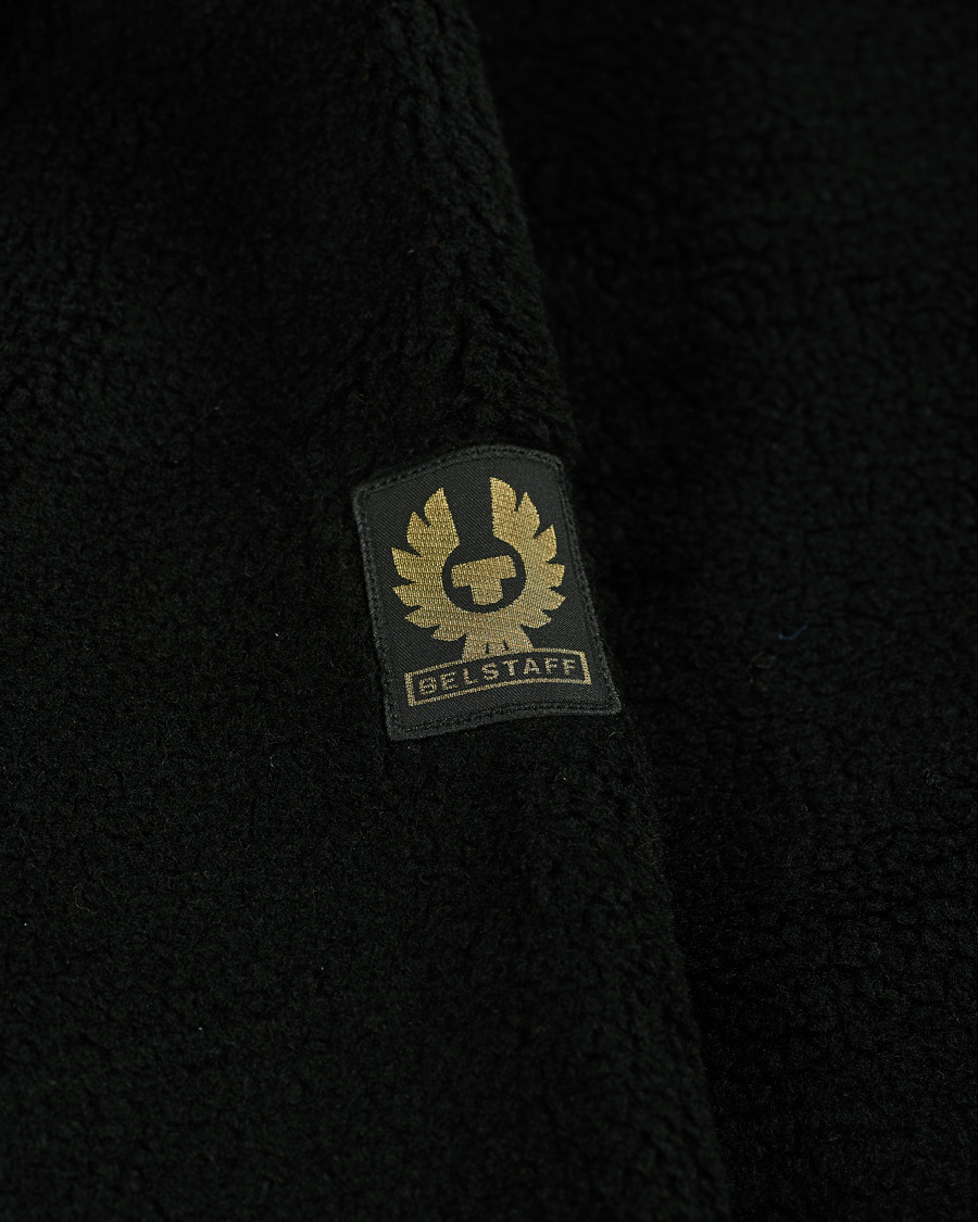 Herre | Trøjer | Belstaff | Herne Full Zip Pile Fleece Black