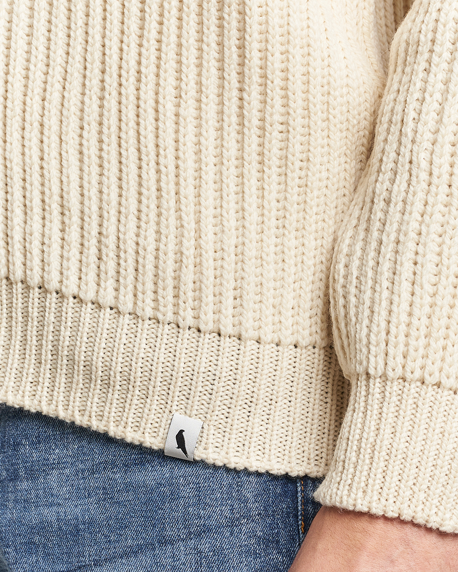 Herre | Trøjer | Peregrine | Wilkinson Ribbed Wool Cardigan Ecru