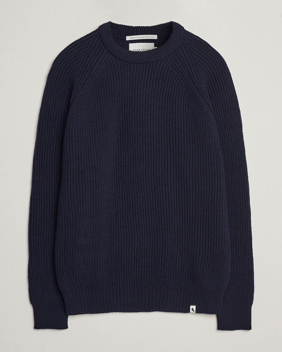 Herre | Trøjer | Peregrine | Ford Knitted Wool Jumper Navy