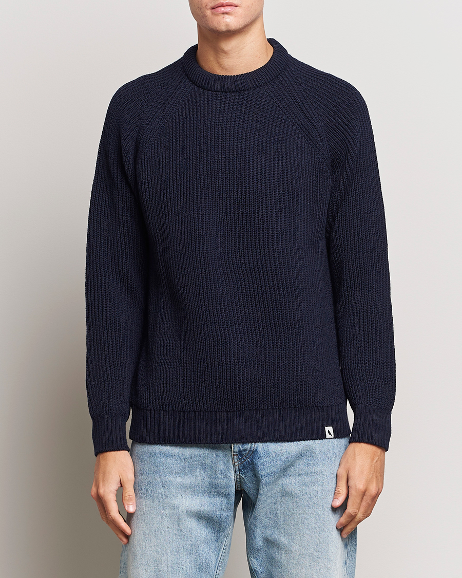 Herre | Trøjer | Peregrine | Ford Knitted Wool Jumper Navy