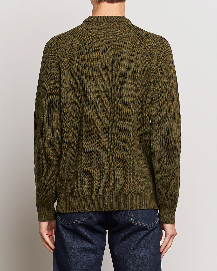 Herre | Trøjer | Peregrine | Ford Knitted Wool Jumper Olive