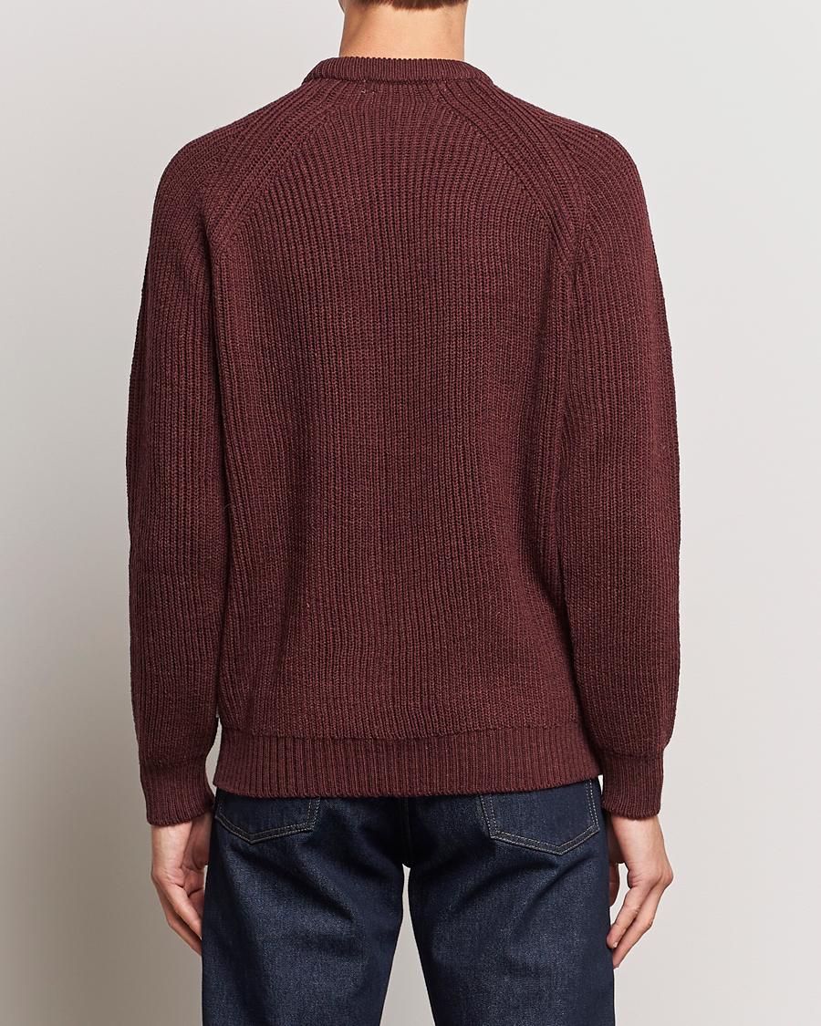 Herre | Trøjer | Peregrine | Ford Knitted Wool Jumper Shiraz