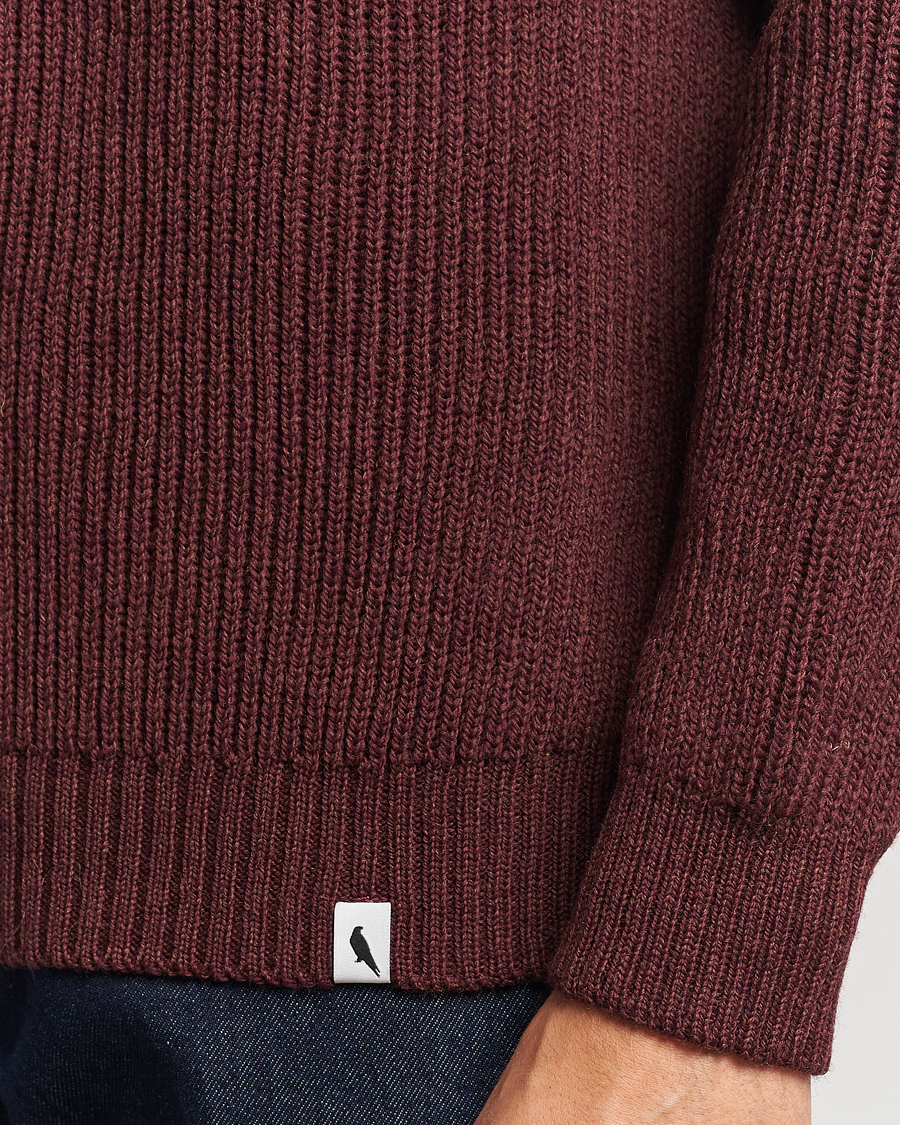 Herre | Trøjer | Peregrine | Ford Knitted Wool Jumper Shiraz