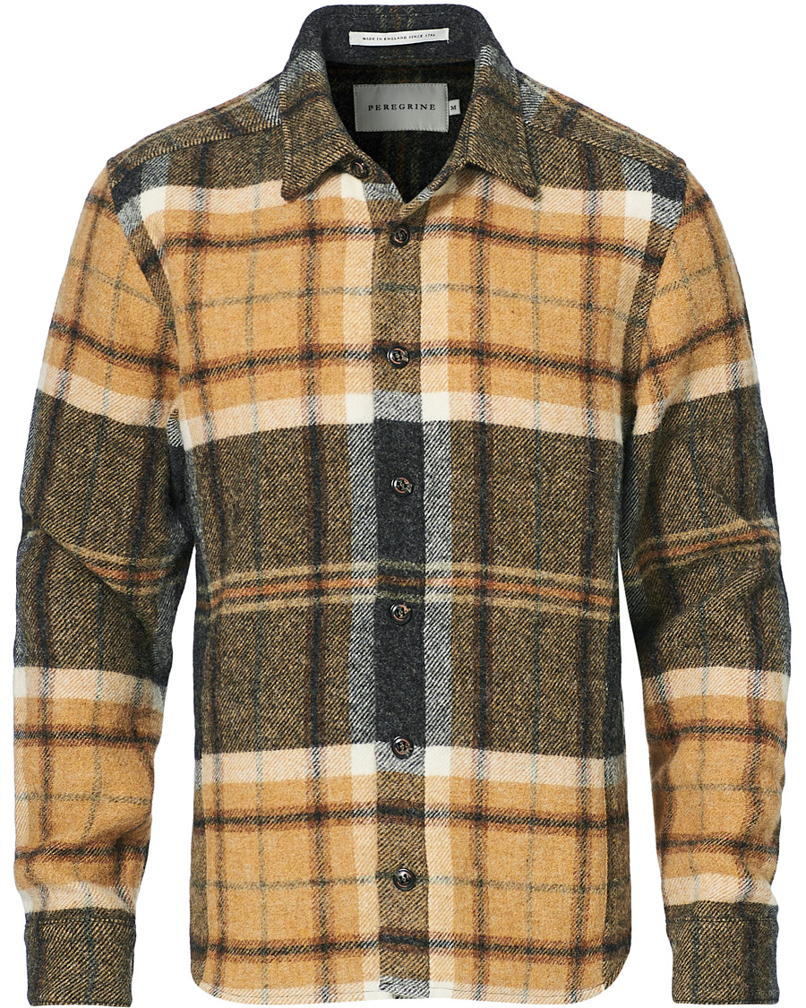 Herre | Skjorter | Peregrine | Checked Wool Overshirt Barney