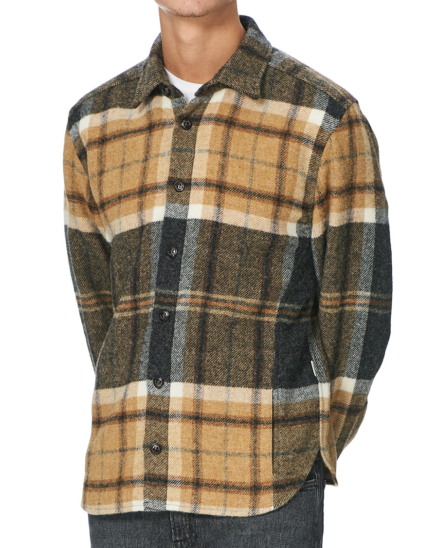 Herre | Skjorter | Peregrine | Checked Wool Overshirt Barney
