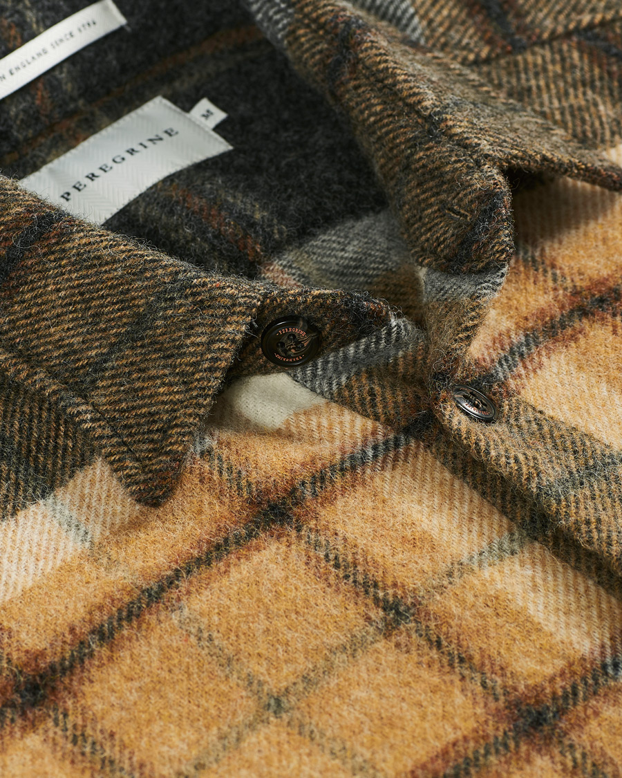 Herre | Skjorter | Peregrine | Checked Wool Overshirt Barney