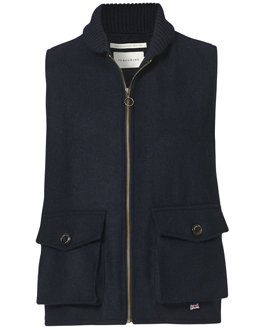 Herre | Jakker | Peregrine | Horrix Harris Tweed Wool Gilet Navy