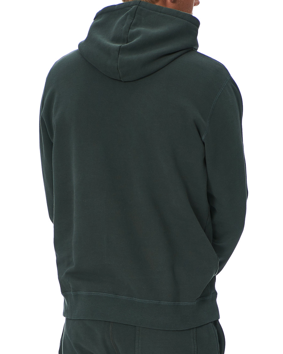 Herre | Trøjer | Sunspel | Loopback Hoodie Forest Green